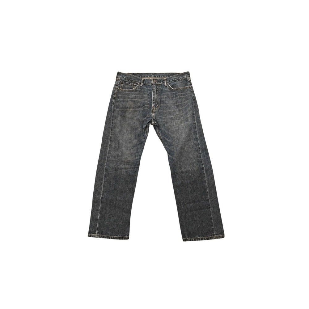 Levi's 505 Regular Fit Stretch Jeans Men's 38x30 Dark Wash Blue